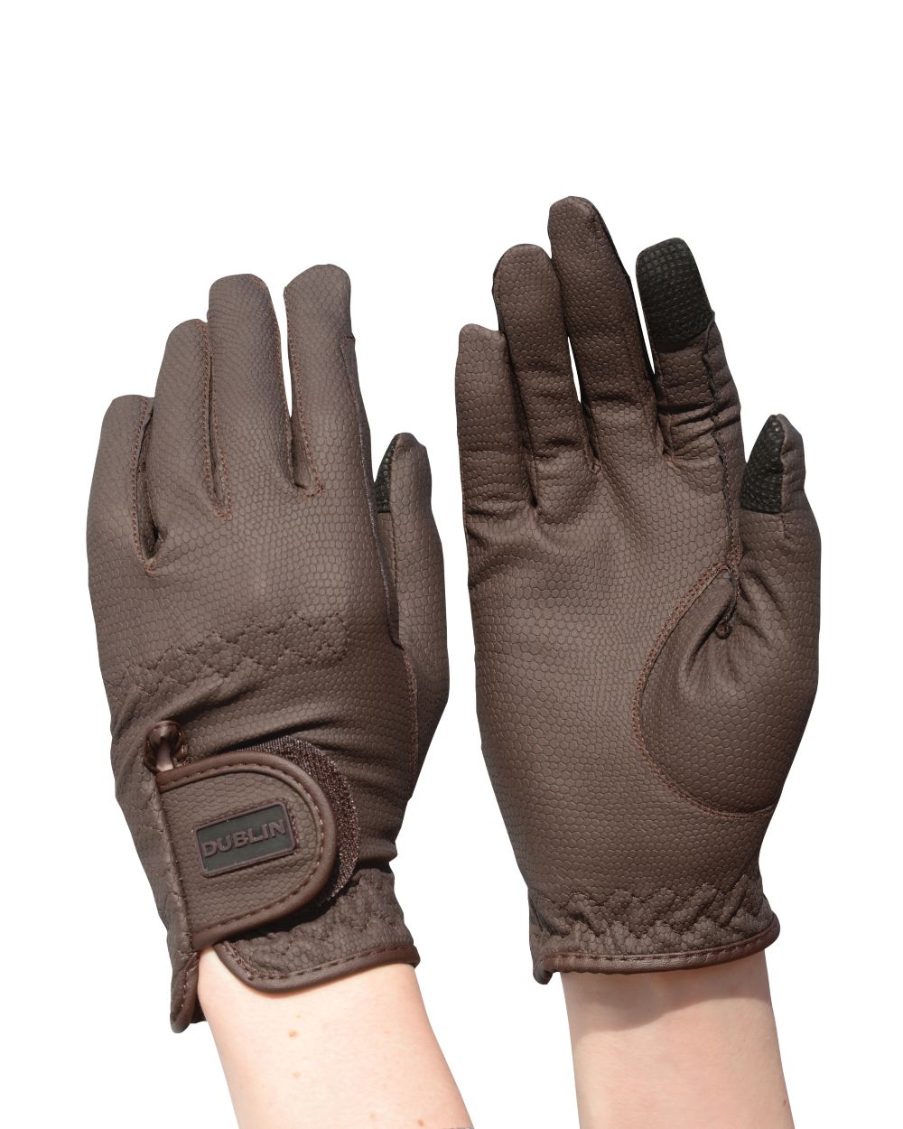 Brown Coloured Dublin Every Day Touch Screen Compatible Gloves on white background 