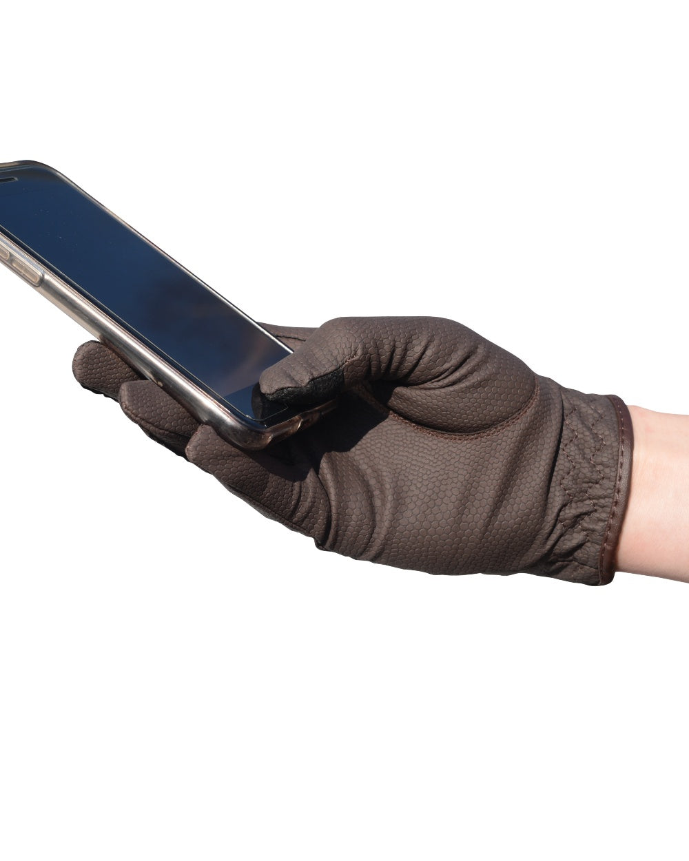 Brown Coloured Dublin Every Day Touch Screen Compatible Gloves on white background 