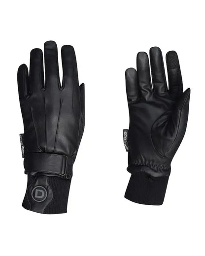 Black Coloured Dublin Thinsulate Waterproof Gloves on white background 