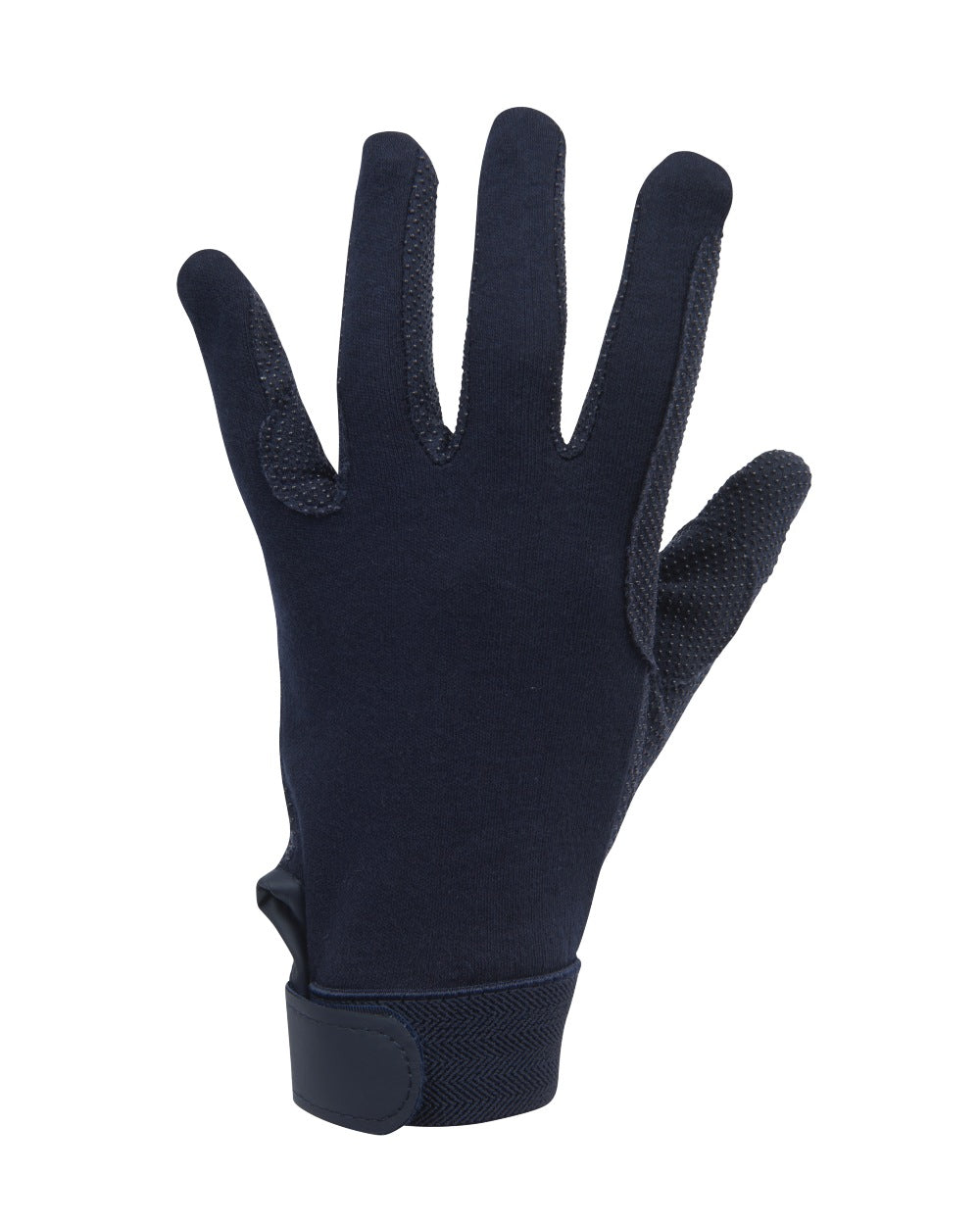Navy Coloured Dublin Track Riding Gloves on white background 