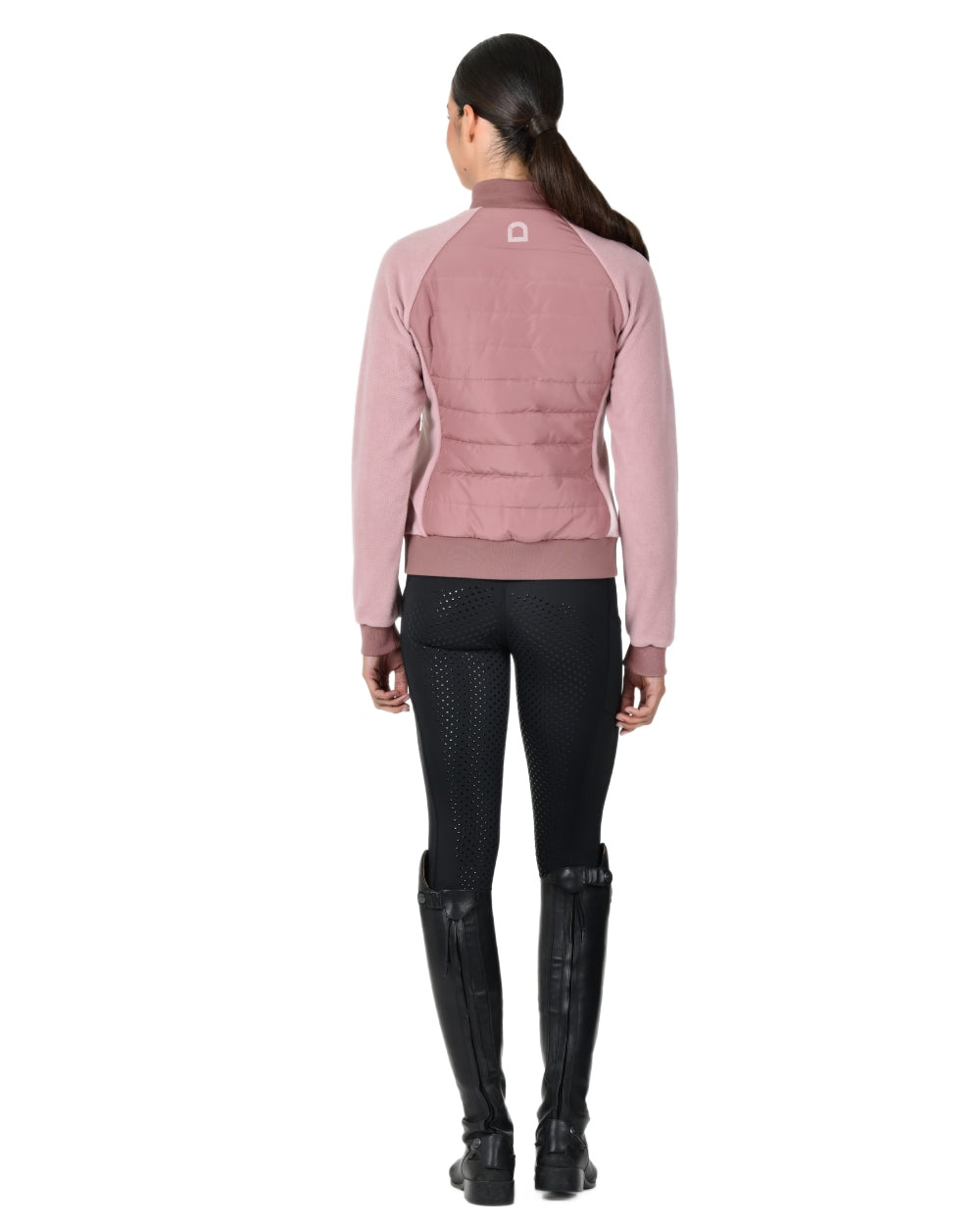 Dusty Rose coloured Dublin Womens Insulated Hybrid Jacket on white background 