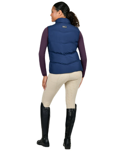 Naval Academy coloured Dublin Womens Patrice Puffer Vest on white background 