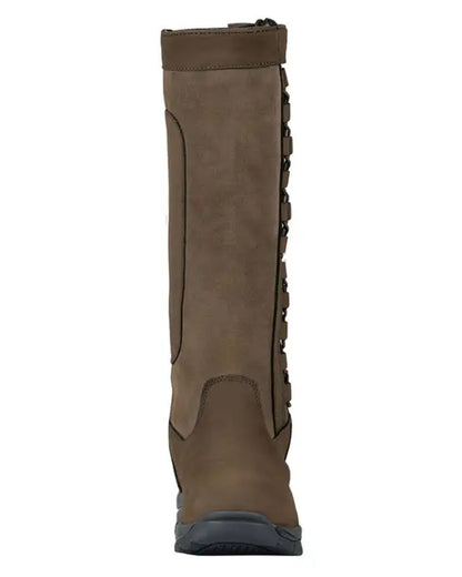 Chocolate Coloured Dublin Womens Pinnacle Boots III on white background 