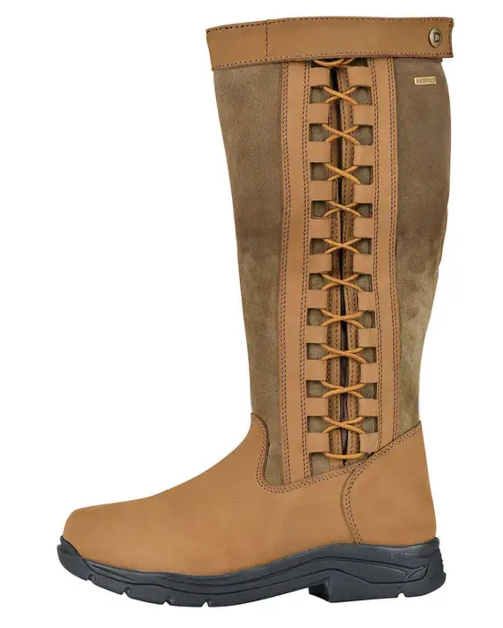 Dark Brown Coloured Dublin Womens Pinnacle Boots III on white background 