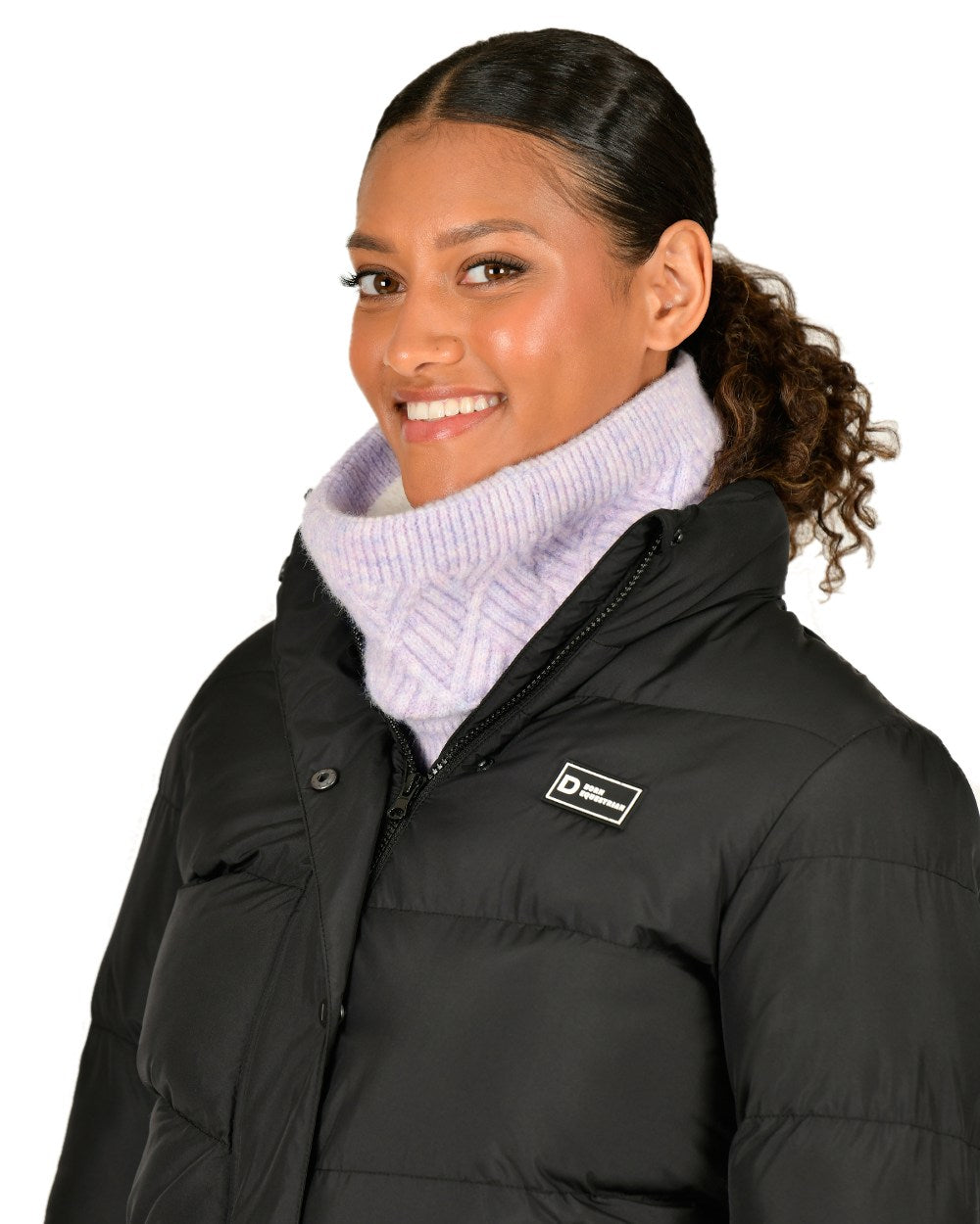 Purple Marle coloured Dublin Womens Sam Snood on white background 