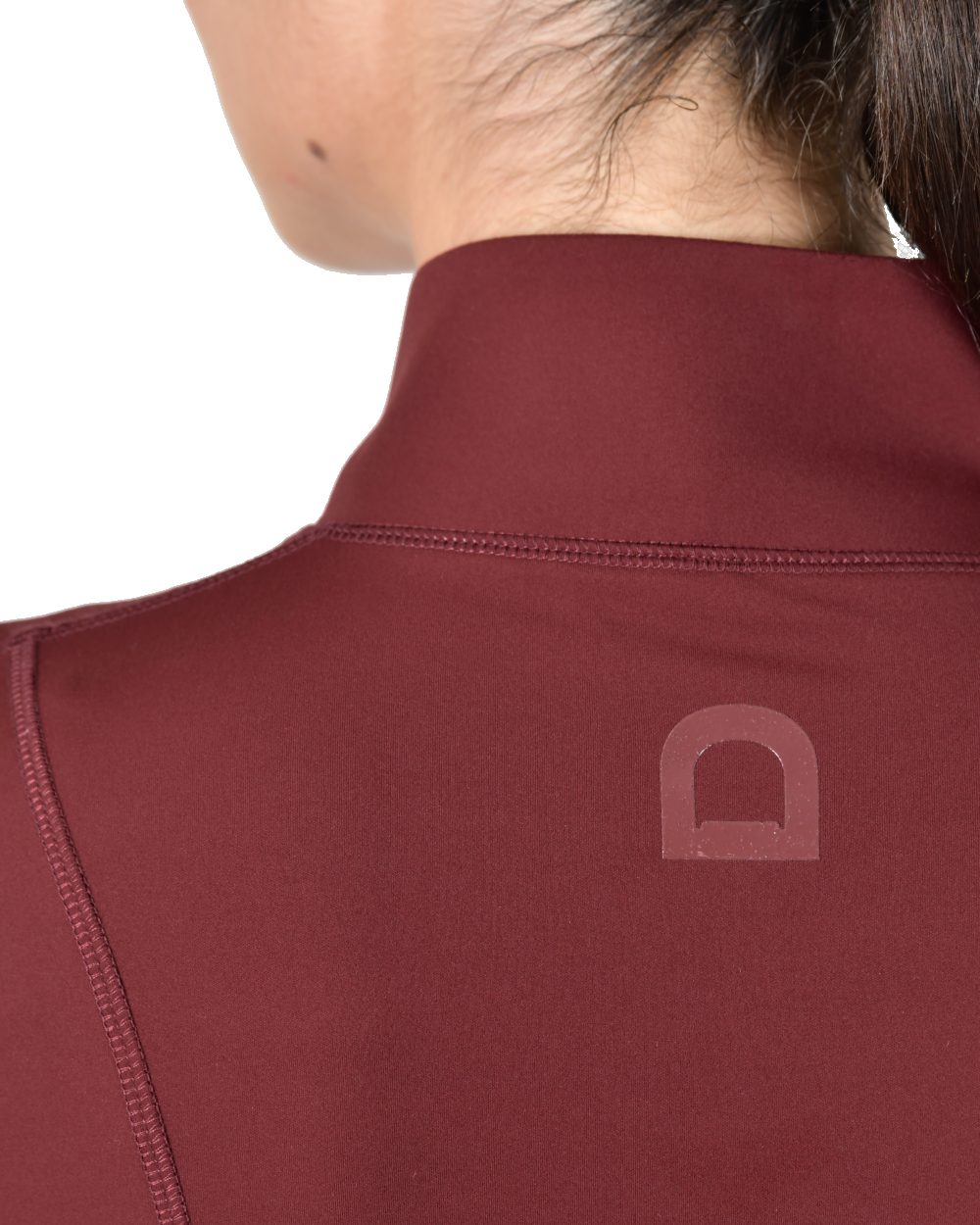 Cabernet coloured Dublin Womens Versatile Fitted Zip Through Jacket on white background 