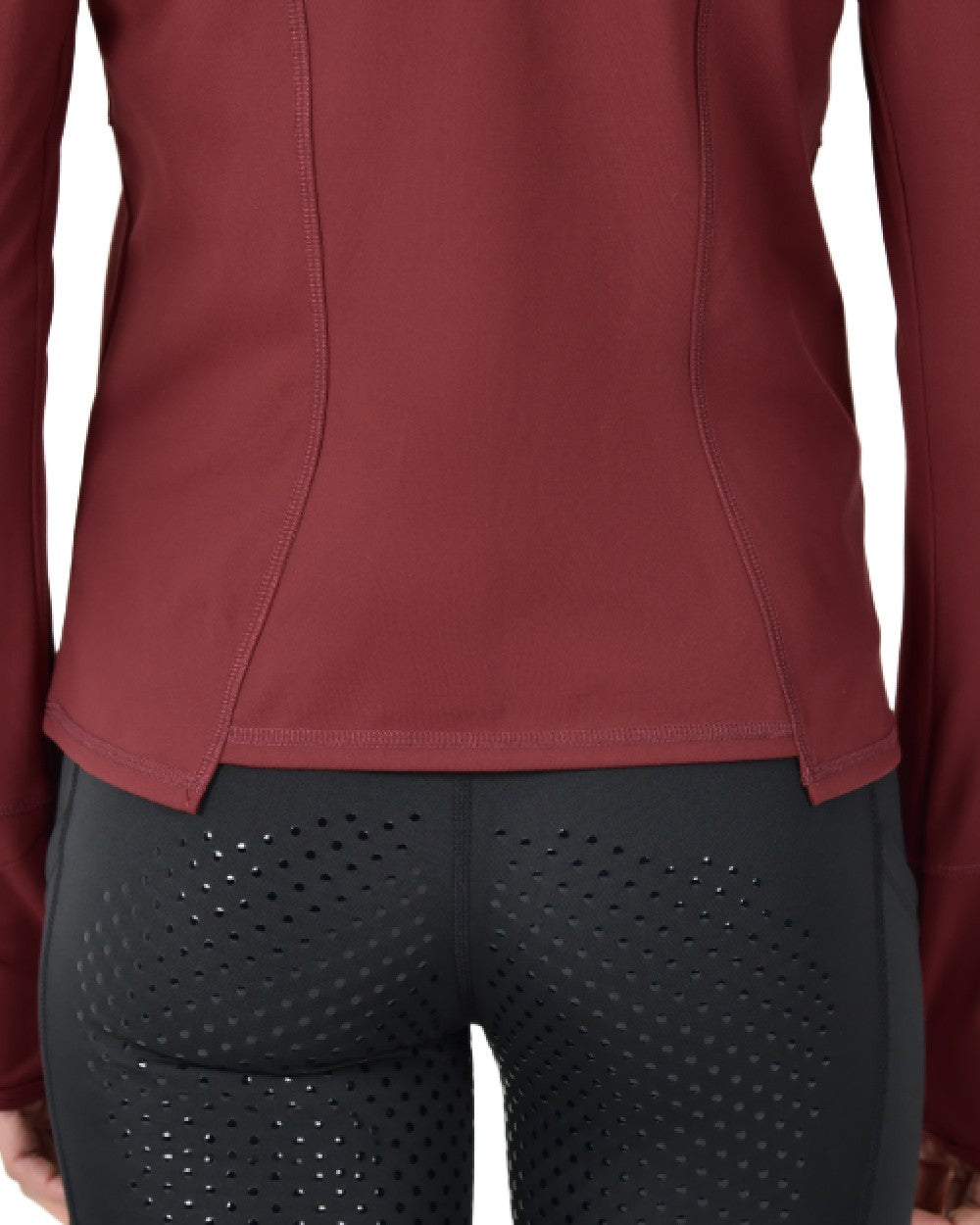 Cabernet coloured Dublin Womens Versatile Fitted Zip Through Jacket on white background 