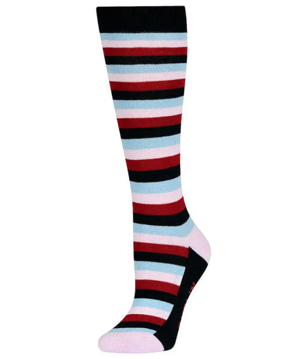 Kids Multistripe coloured Dublin Childrens Single Pack Socks on white background 