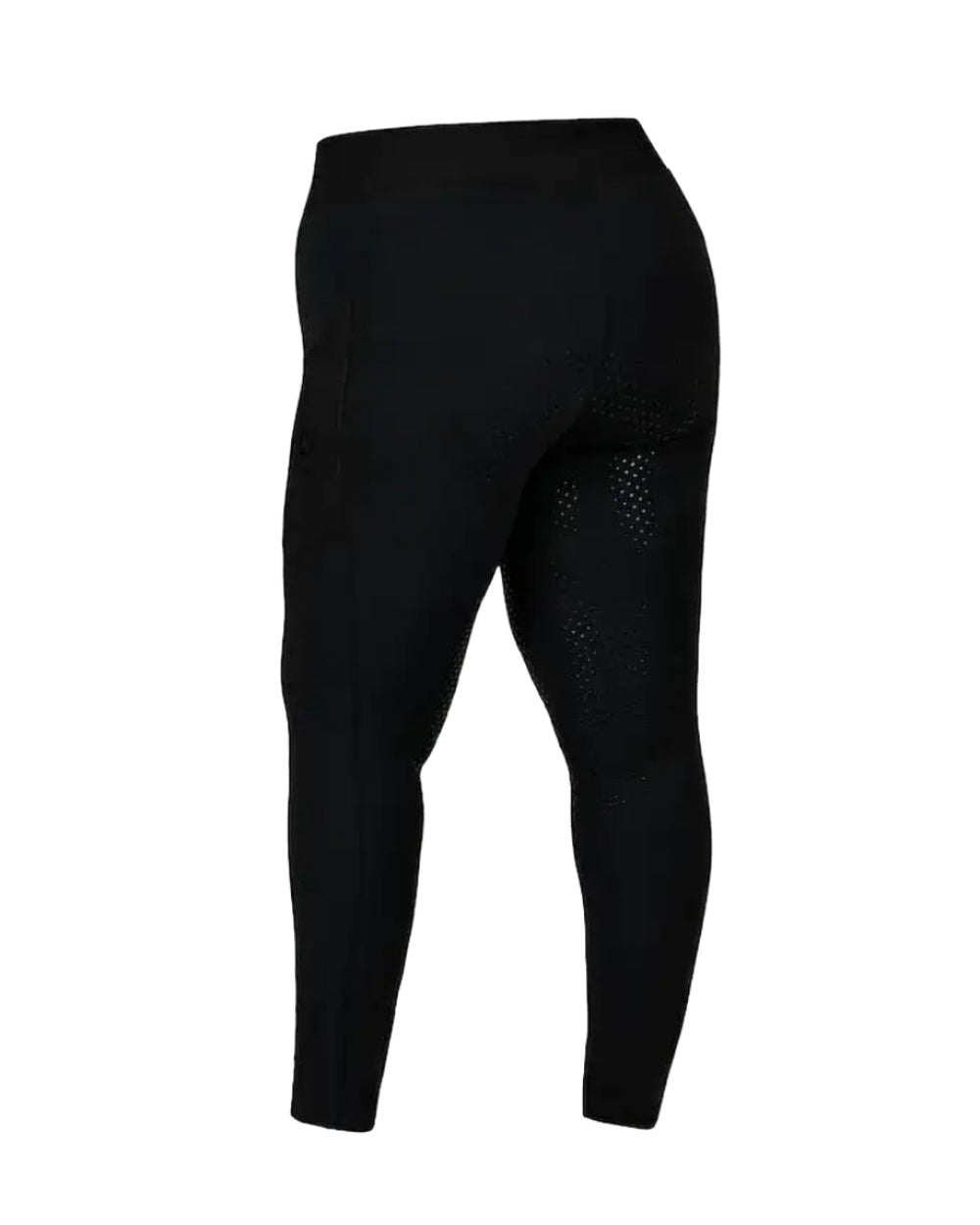 Black coloured Dublin Curve Everyday Riding Tights on white background 