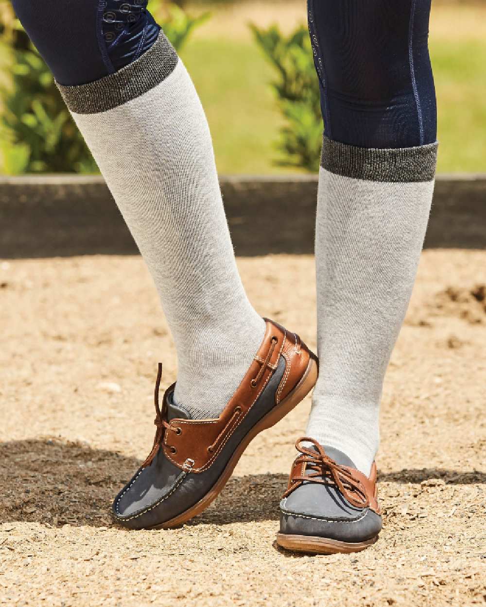 Dublin Broadfield Arena Shoes in Navy Chestnut 