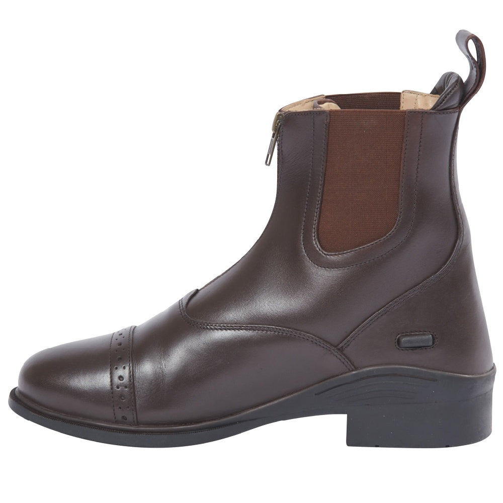 Dublin Evolution Zip Front Paddock Boots in Brown 