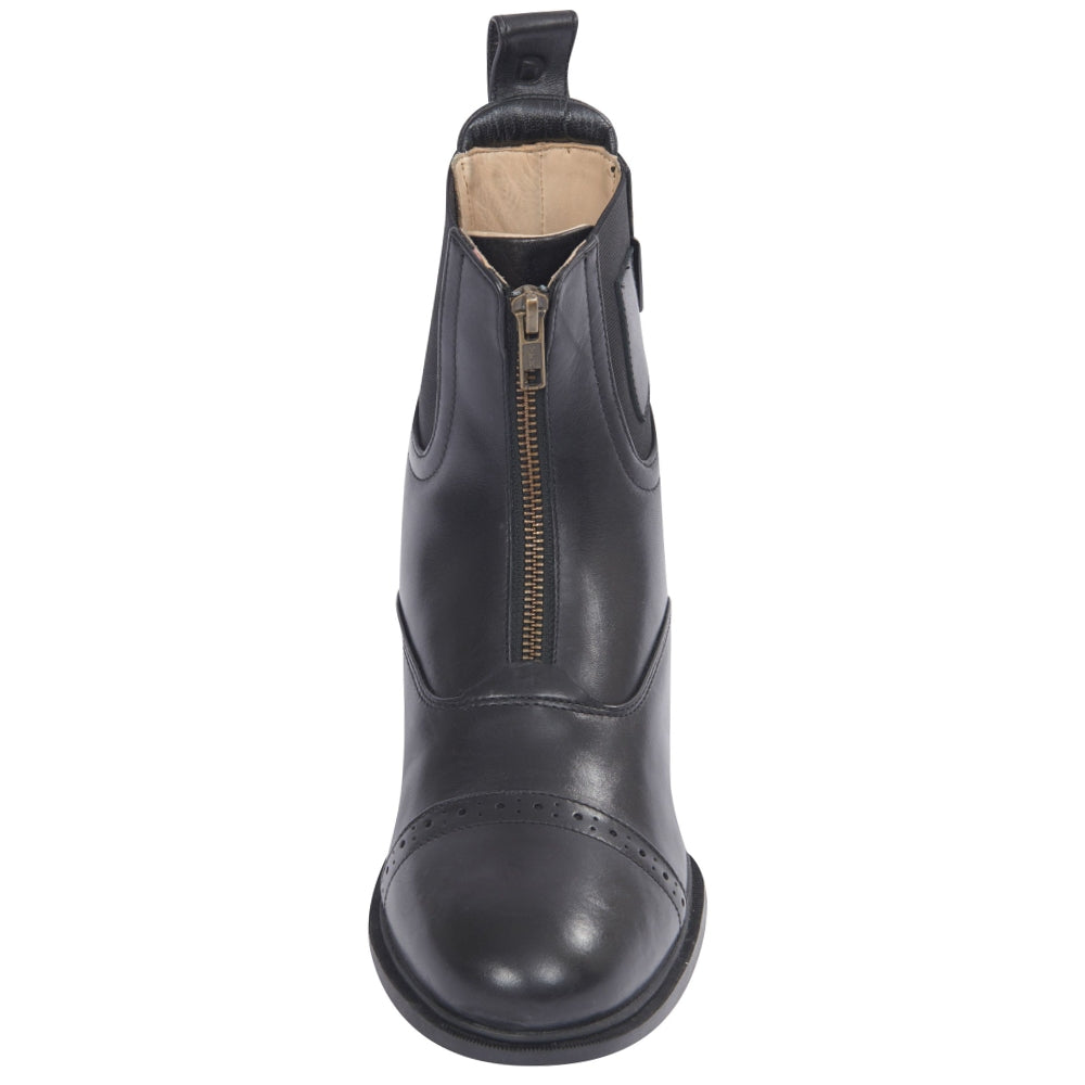 Dublin Evolution Zip Front Paddock Boots in Black 