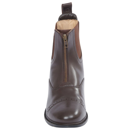 Dublin Evolution Zip Front Paddock Boots in Brown 