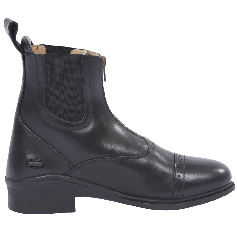 Dublin Evolution Zip Front Paddock Boots in Black 