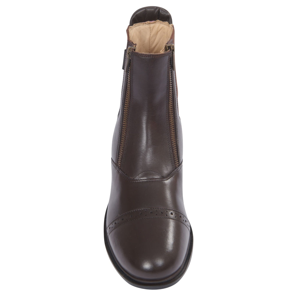 Dublin Evolution Double Zip Front Paddock Boots in Brown 