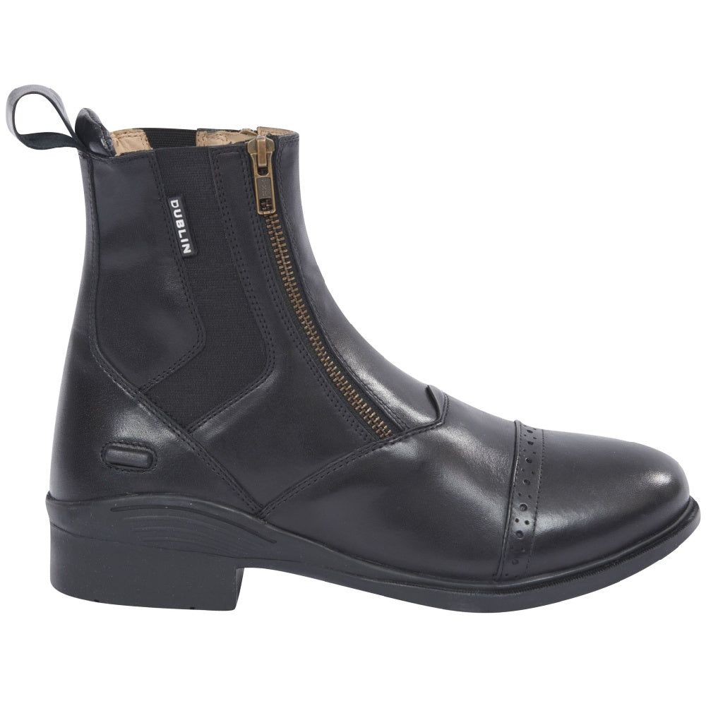 Dublin Evolution Double Zip Front Paddock Boots in Black 