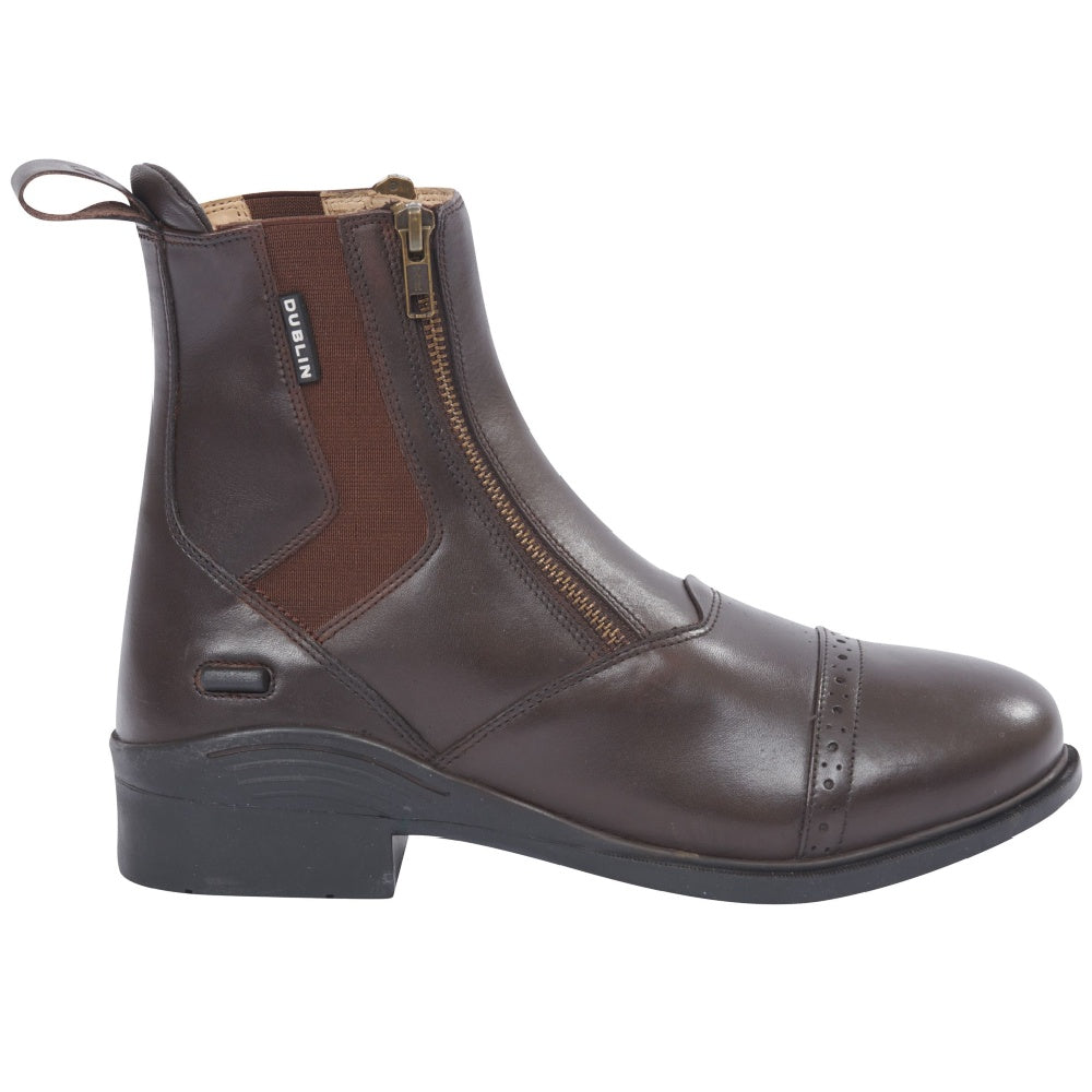 Dublin Evolution Double Zip Front Paddock Boots in Brown 