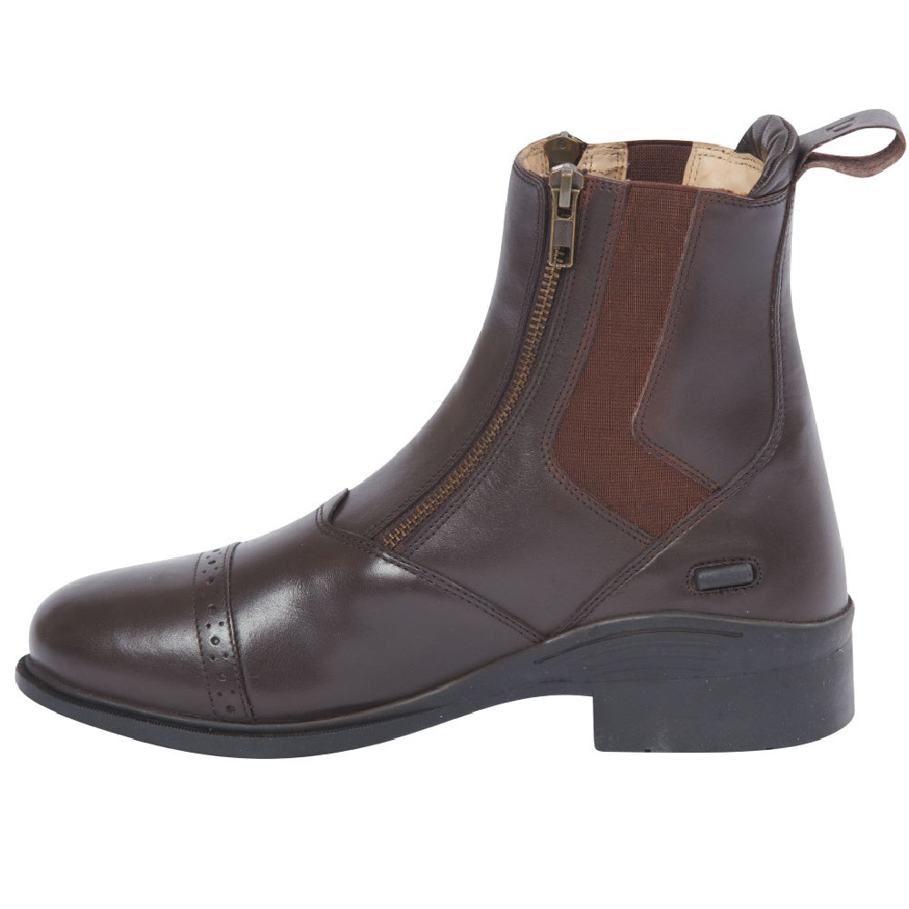 Dublin Evolution Double Zip Front Paddock Boots in Brown 