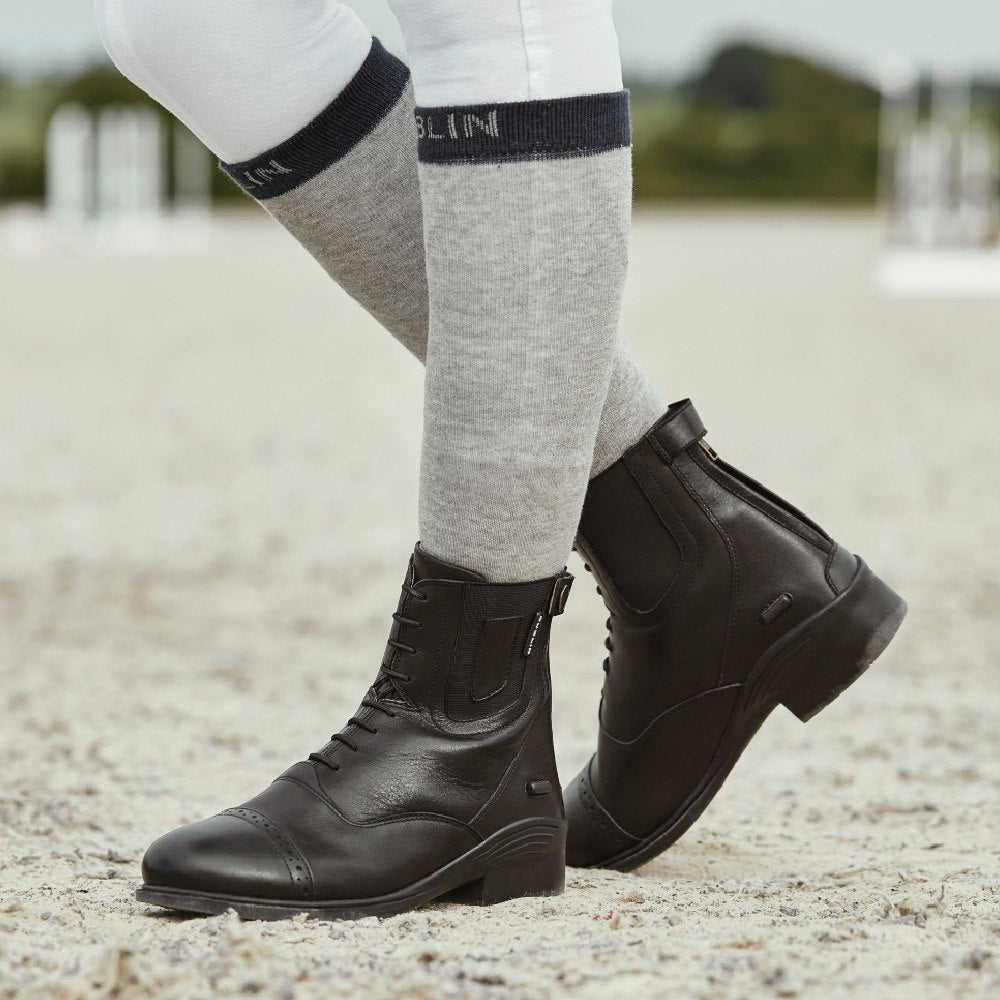 Dublin Evolution Lace Front Paddock Boots in Black 