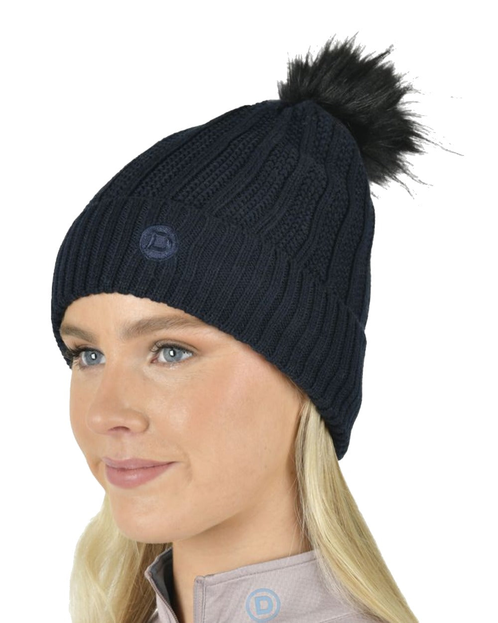 Dublin Rib Knit Beanie in Ink