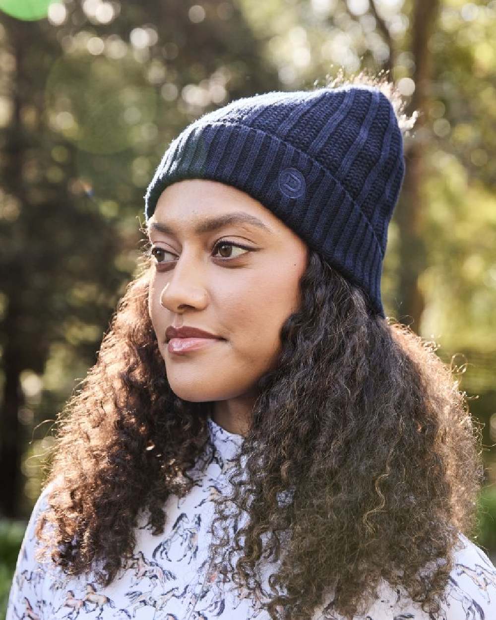 Dublin Rib Knit Beanie in Ink