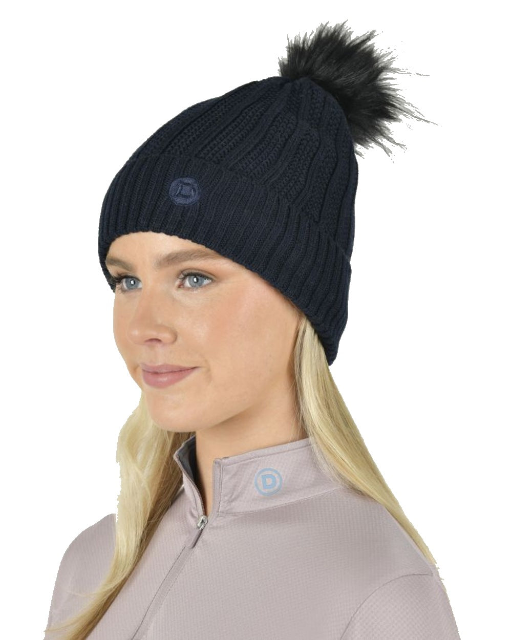 Dublin Rib Knit Beanie in Ink