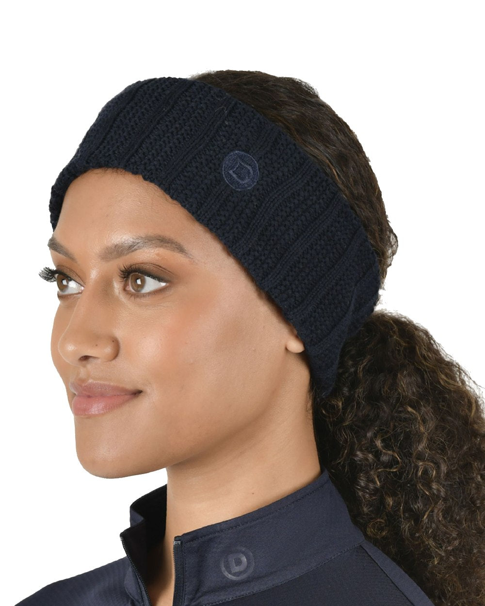 Dublin Rib Knit Headband in Ink