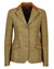 Dublin Womens Albany Tweed Suede Collar Tailored Jacket in Brown