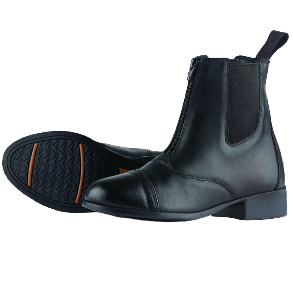 Dublin Womens Elevation Zip Paddock Boots II in Black 