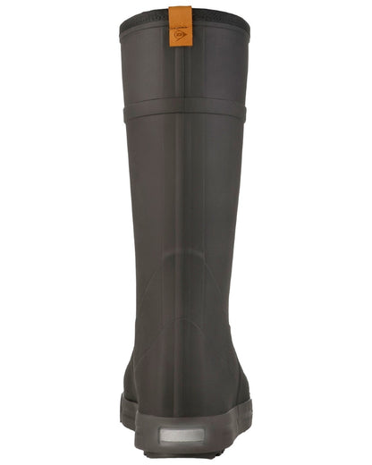 Black coloured Dunlop Womens Amsterdammer Wellingtons on white background 