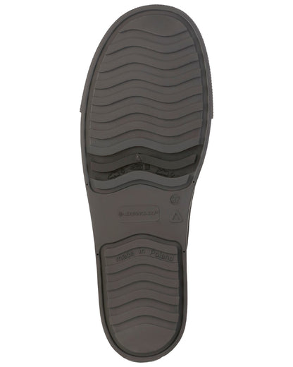 Black coloured Dunlop Womens Amsterdammer Wellingtons on white background 