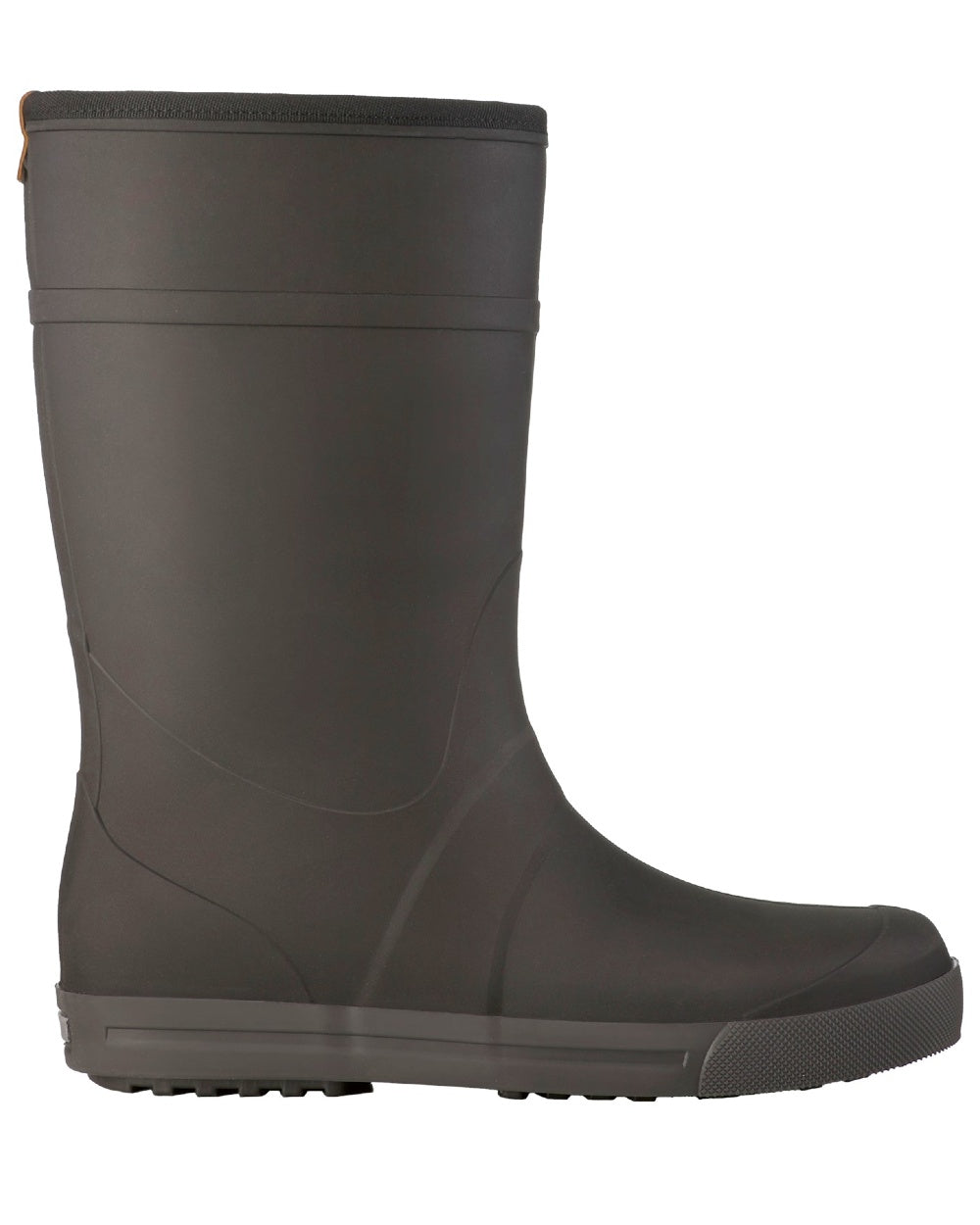 Black coloured Dunlop Womens Amsterdammer Wellingtons on white background 