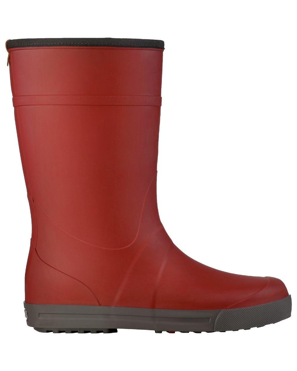 Burgundy coloured Dunlop Womens Amsterdammer Wellingtons on white background 