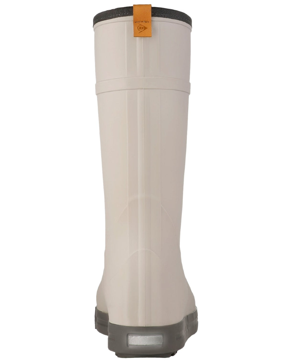 Grey coloured Dunlop Womens Amsterdammer Wellingtons on white background 