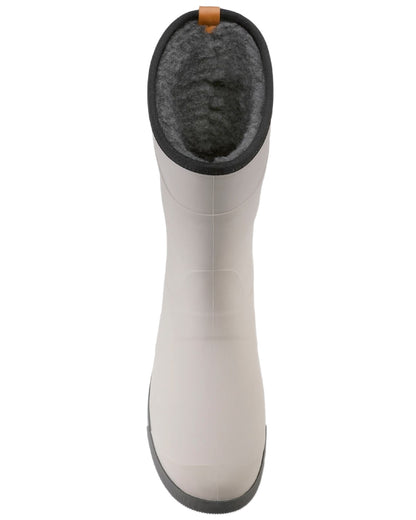 Grey coloured Dunlop Womens Amsterdammer Wellingtons on white background 