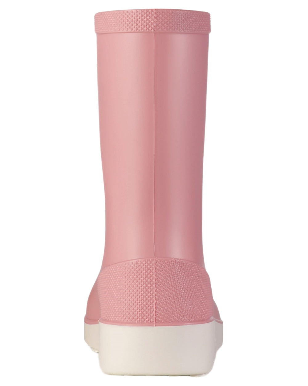Light Pink White coloured Dunlop Childrens Mini Wellingtons on white background 