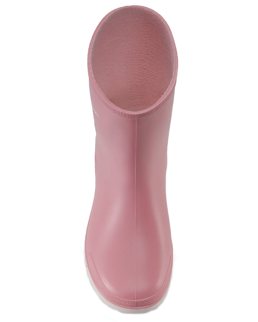 Light Pink White coloured Dunlop Childrens Mini Wellingtons on white background 