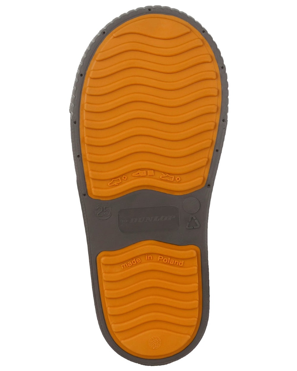 Brown coloured Dunlop Childrens Puddle Jumper Faux Fur Lined Wellingtons on white background 