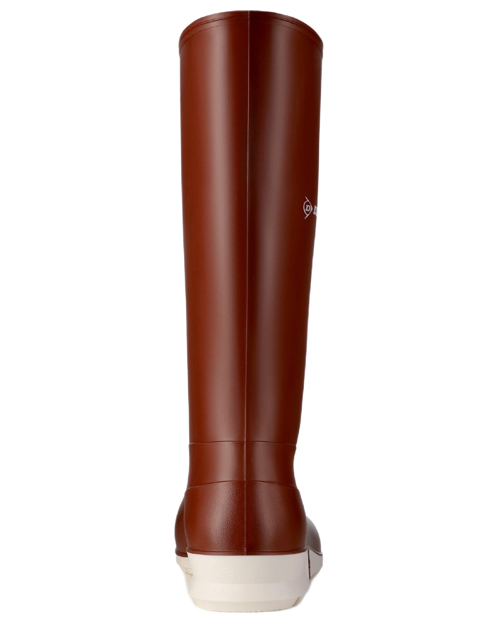 Burgundy White coloured Dunlop Childrens Sport Wellingtons on white background 