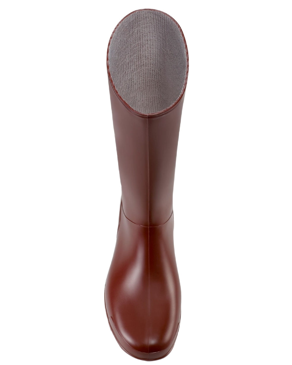 Burgundy White coloured Dunlop Sport Wellingtons on white background 