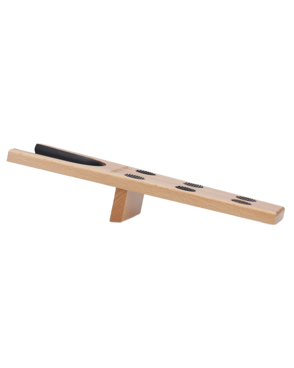 Brown coloured Dunlop Wooden Boot Jack on white background 