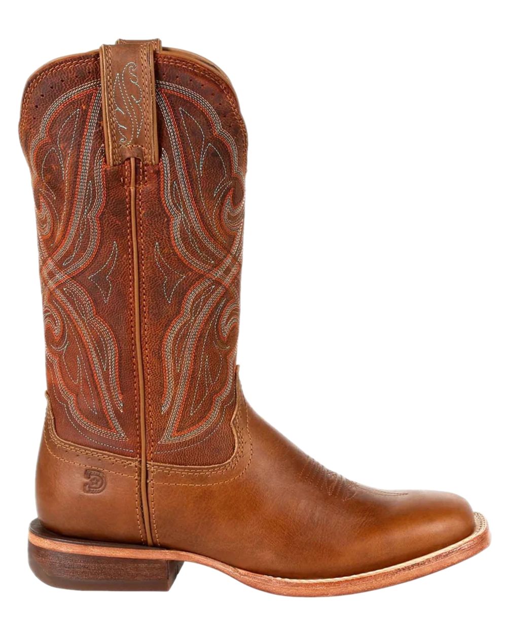 Chestnut Coloured Durango Womens Arena Pro Western Boots on white background 