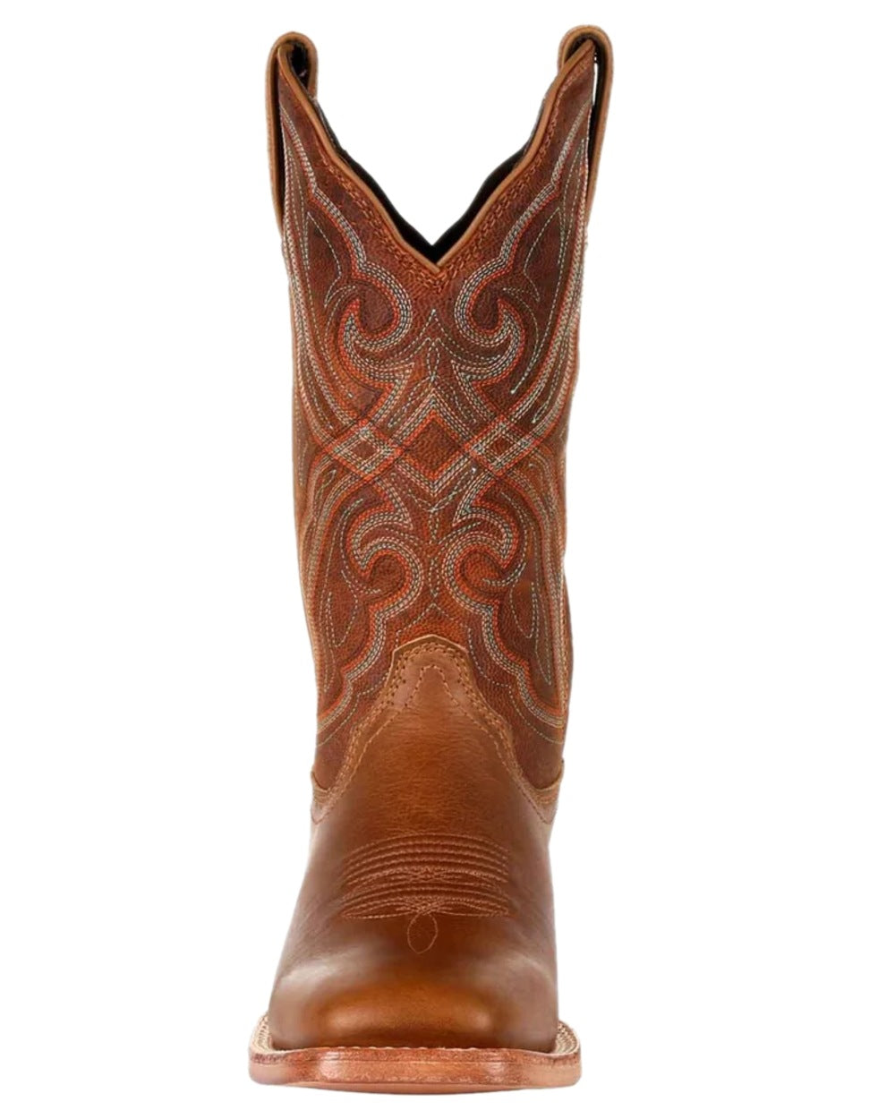 Chestnut Coloured Durango Womens Arena Pro Western Boots on white background 
