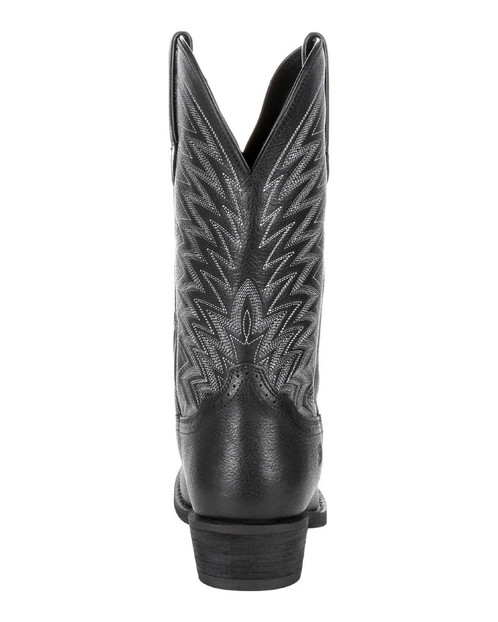 Black Onyx coloured Durango Rebel Frontier Western R-toe Boots on white background 
