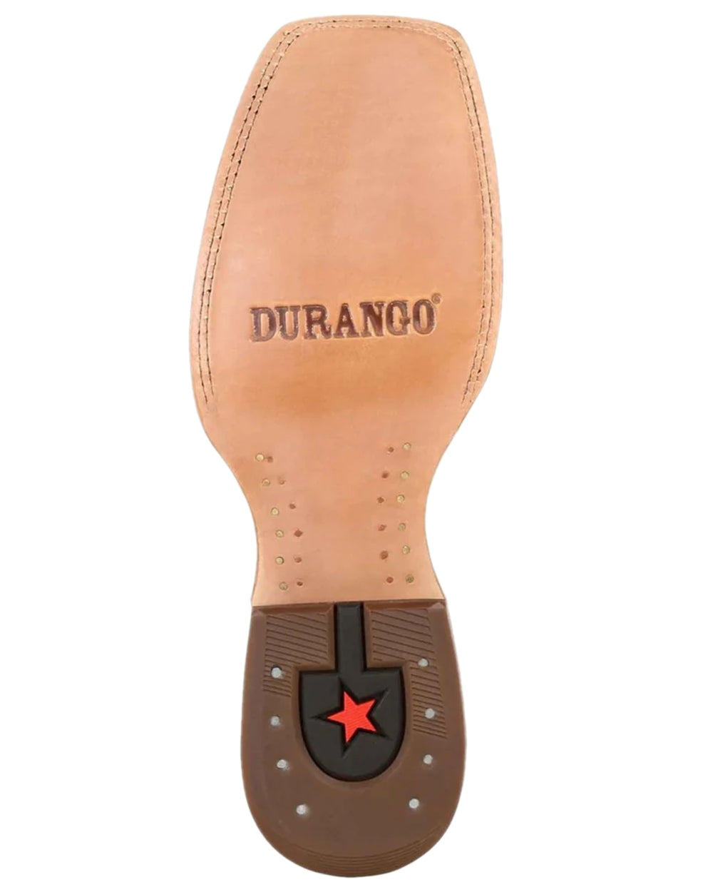 Worn Saddle Coloured Durango Womens Arena Pro Western Boots on white background 