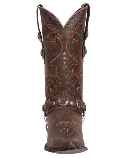 Dusk To Dawn coloured Durango Womens Crush Heartbreaker Mid Boots on white background 