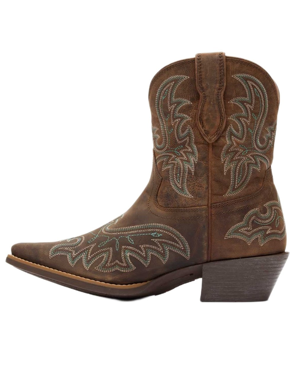 Driftwood coloured Durango Womens Shyloh Pony Boots on white background 