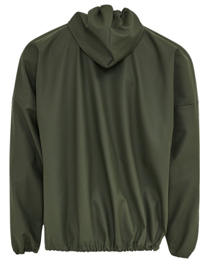 Olive Coloured Elka Light Jacket on white background 