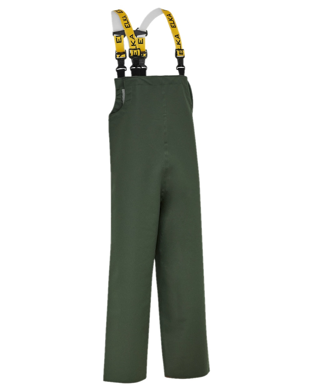 Olive Coloured Elka 039900 Bib &amp; Brace on white background 