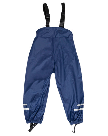 Navy Coloured Elka Childrens Rain Set on white background 